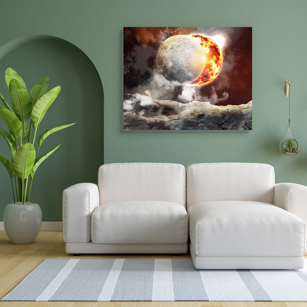 Planets In Fantastic Space D2 Canvas Painting Synthetic Frame-Paintings MDF Framing-AFF_FR-IC 5002221 IC 5002221, Abstract Expressionism, Abstracts, Art and Paintings, Astrology, Astronomy, Cosmology, Fantasy, Horoscope, Illustrations, Nature, Photography, Scenic, Science Fiction, Semi Abstract, Space, Stars, Sun Signs, Zodiac, planets, in, fantastic, d2, canvas, painting, for, bedroom, living, room, engineered, wood, frame, abstract, alien, andromeda, art, artwork, astrophotography, blue, bright, celestial