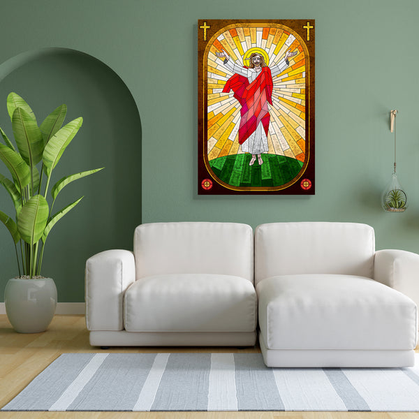 Jesus Christ D3 Canvas Painting Synthetic Frame-Paintings MDF Framing-AFF_FR-IC 5002231 IC 5002231, Ancient, Art and Paintings, Christianity, Cross, Gothic, Historical, Illustrations, Jesus, Medieval, Paintings, Religion, Religious, Vintage, christ, d3, canvas, painting, for, bedroom, living, room, engineered, wood, frame, catholic, art, artwork, bible, blessing, cathedral, catholicism, christian, christmas, church, window, colorful, easter, editable, glass, god, good, friday, historic, holy, illustration, 