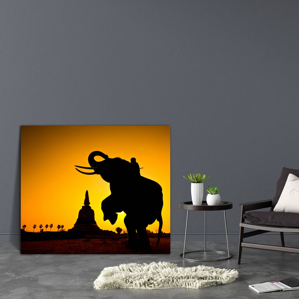 Elephant Ayutthaya Thailand Canvas Painting Synthetic Frame-Paintings MDF Framing-AFF_FR-IC 5002246 IC 5002246, Animals, Asian, Automobiles, Culture, Ethnic, Landscapes, Rural, Scenic, Skylines, Sports, Sunsets, Traditional, Transportation, Travel, Tribal, Vehicles, World Culture, elephant, ayutthaya, thailand, canvas, painting, synthetic, frame, adventure, animal, asia, attraction, attractive, background, cambodia, carriage, colourful, composite, countryside, driver, enjoy, excursion, landscape, large, lea