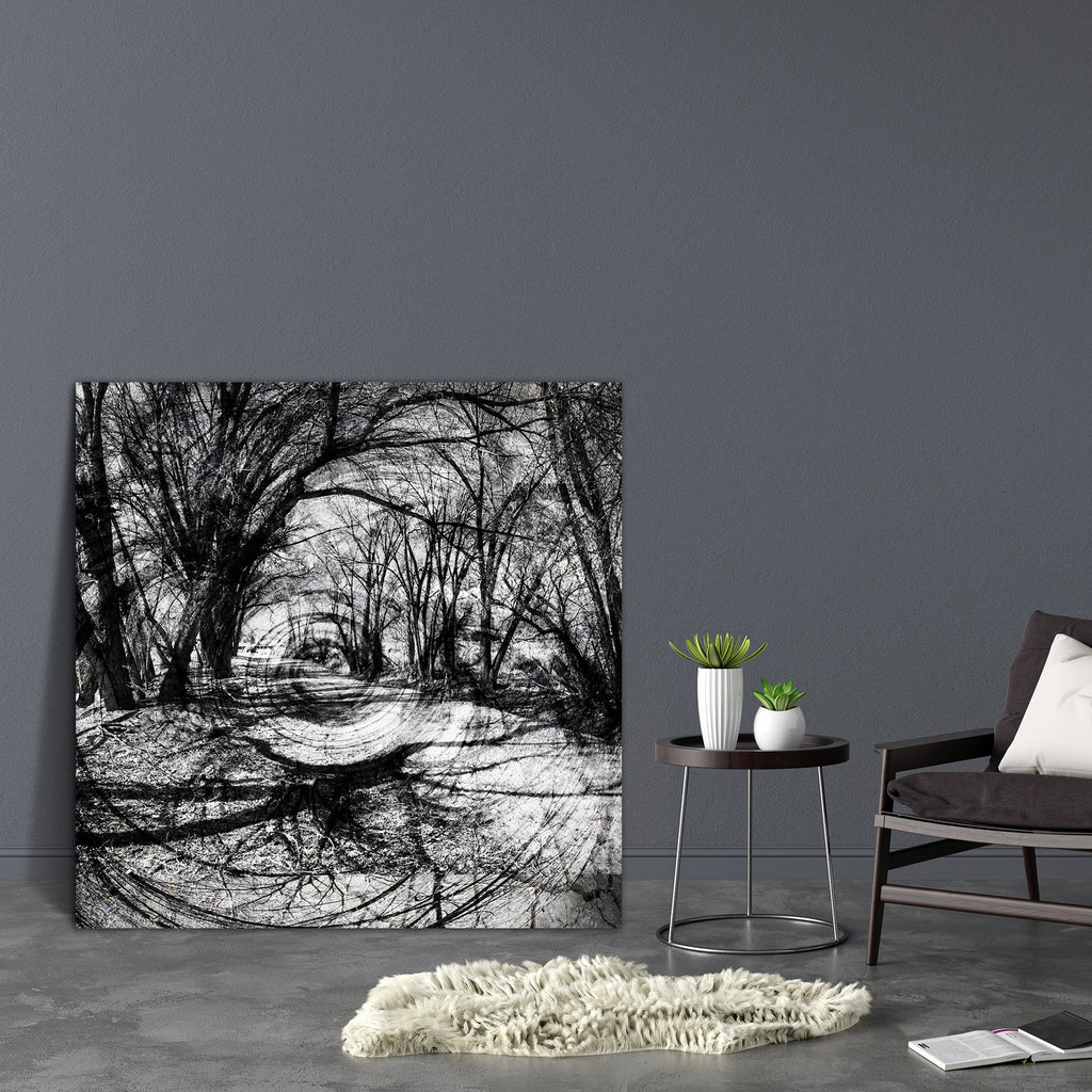 Dramatic Tree Shadows Canvas Painting Synthetic Frame-Paintings MDF Framing-AFF_FR-IC 5002264 IC 5002264, Black and White, Nature, Patterns, Scenic, White, dramatic, tree, shadows, canvas, painting, synthetic, frame, black, and, distorted, forest, lonely, monsters, road, spooky, strange, trees, twisted, vortex, winter, artzfolio, wall decor for living room, wall frames for living room, frames for living room, wall art, canvas painting, wall frame, scenery, panting, paintings for living room, framed wall art