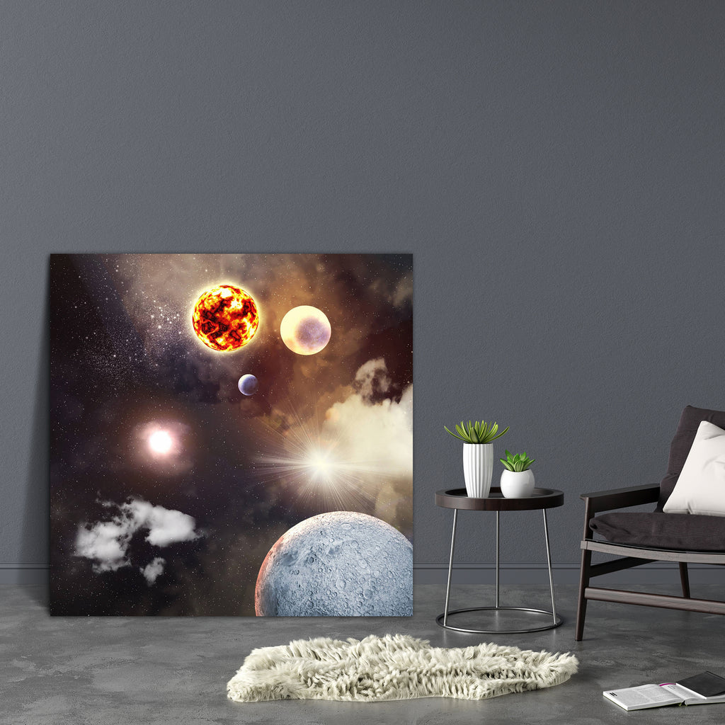 Planets In Fantasy Space D2 Canvas Painting Synthetic Frame-Paintings MDF Framing-AFF_FR-IC 5002303 IC 5002303, Abstract Expressionism, Abstracts, Art and Paintings, Astrology, Astronomy, Cosmology, Fantasy, Horoscope, Illustrations, Nature, Photography, Scenic, Science Fiction, Semi Abstract, Space, Stars, Sun Signs, Zodiac, planets, in, d2, canvas, painting, synthetic, frame, abstract, alien, andromeda, art, artwork, astrophotography, blue, bright, celestial, clouds, cosmic, cosmos, dark, deep, earth, fic