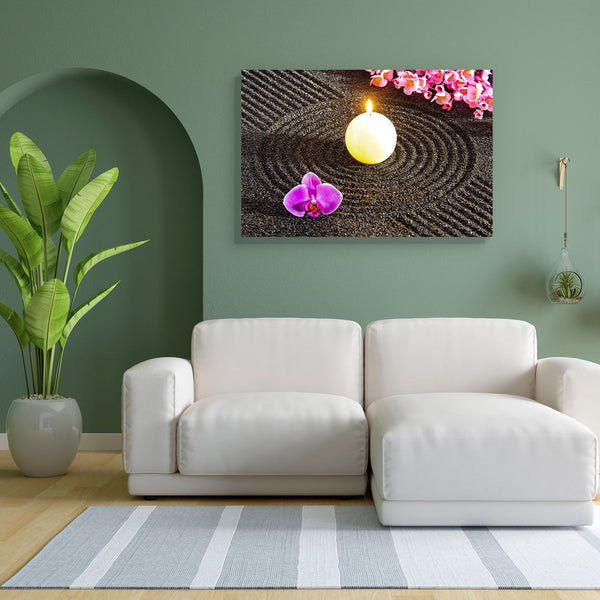 Japanese Zen Garden D3 Canvas Painting Synthetic Frame-Paintings MDF Framing-AFF_FR-IC 5002305 IC 5002305, Abstract Expressionism, Abstracts, Asian, Black, Black and White, Botanical, Buddhism, Circle, Cities, City Views, Culture, Ethnic, Floral, Flowers, Japanese, Marble and Stone, Nature, Scenic, Semi Abstract, Spiritual, Traditional, Tribal, World Culture, zen, garden, d3, canvas, painting, for, bedroom, living, room, engineered, wood, frame, abstract, background, balance, calm, candle, close, concentrat