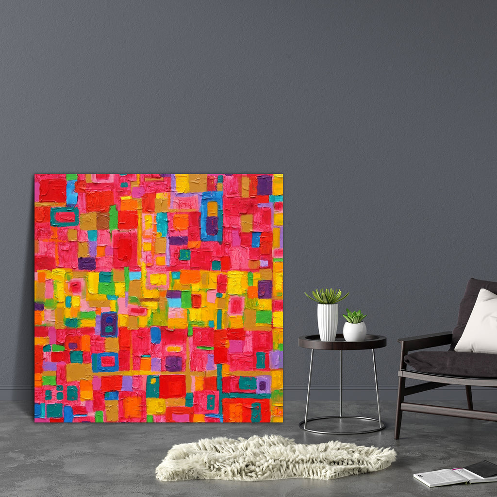 Abstract Artwork D80 Canvas Painting Synthetic Frame - Paintings MDF Framing - ArtzFolio.com
