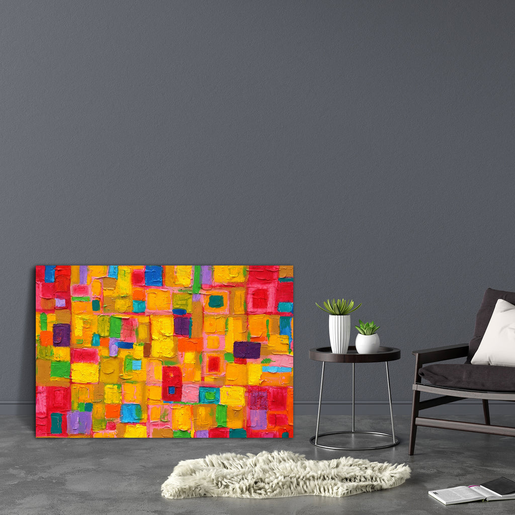 Abstract Artwork D81 Canvas Painting Synthetic Frame - Paintings MDF Framing - ArtzFolio.com