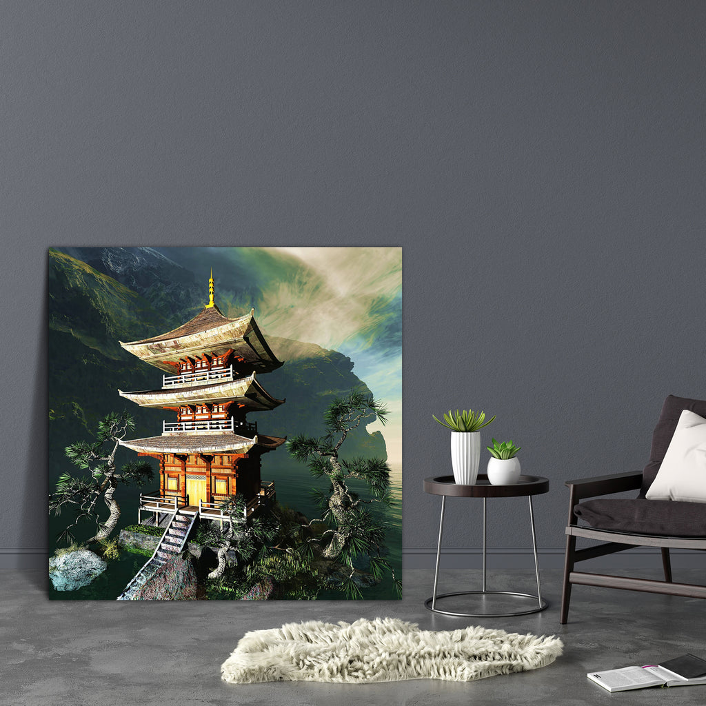 Zen Buddha Temple D3 Canvas Painting Synthetic Frame-Paintings MDF Framing-AFF_FR-IC 5002341 IC 5002341, Ancient, Architecture, Art and Paintings, Asian, Automobiles, Buddhism, Chinese, Culture, Digital, Digital Art, Ethnic, Graphic, Historical, Illustrations, Japanese, Landmarks, Landscapes, Medieval, Mountains, Nature, Places, Religion, Religious, Retro, Scenic, Signs, Signs and Symbols, Symbols, Traditional, Transportation, Travel, Tribal, Vehicles, Vintage, World Culture, zen, buddha, temple, d3, canvas