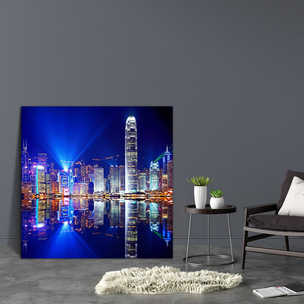 Hong Kong Island From Kowloon D2 Canvas Painting Synthetic Frame-Paintings MDF Framing-AFF_FR-IC 5002350 IC 5002350, Architecture, Asian, Business, Chinese, Cities, City Views, Landmarks, Landscapes, Places, Scenic, Skylines, Urban, hong, kong, island, from, kowloon, d2, canvas, painting, synthetic, frame, city, skyline, night, hongkong, lights, cityscape, building, view, asia, bay, bright, china, finance, financial, harbor, landmark, landscape, light, office, reflection, scene, sea, show, sky, skyscraper, 