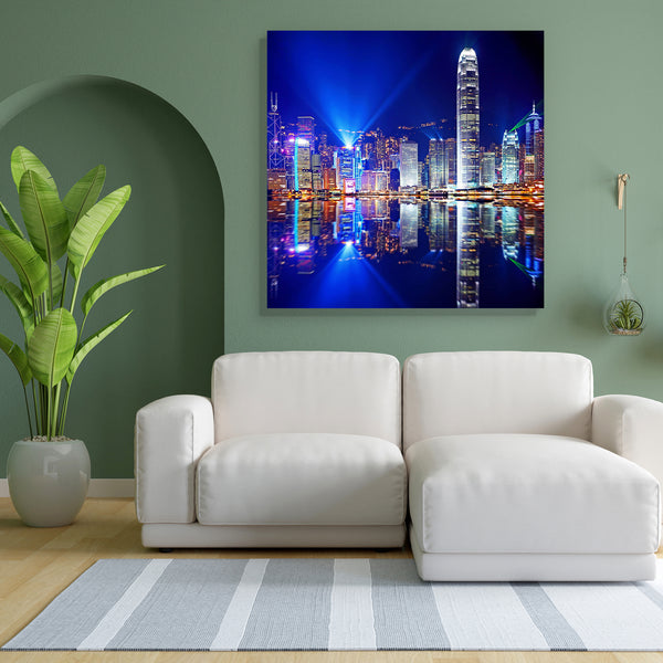 Hong Kong Island From Kowloon D2 Canvas Painting Synthetic Frame-Paintings MDF Framing-AFF_FR-IC 5002350 IC 5002350, Architecture, Asian, Business, Chinese, Cities, City Views, Landmarks, Landscapes, Places, Scenic, Skylines, Urban, hong, kong, island, from, kowloon, d2, canvas, painting, for, bedroom, living, room, engineered, wood, frame, city, skyline, night, hongkong, lights, cityscape, building, view, asia, bay, bright, china, finance, financial, harbor, landmark, landscape, light, office, reflection, 