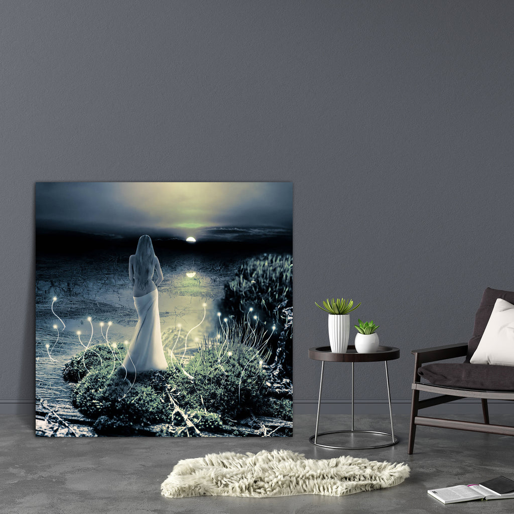 Mermaid Standing On Green Island Canvas Painting Synthetic Frame-Paintings MDF Framing-AFF_FR-IC 5002353 IC 5002353, Fantasy, Mermaid, Seasons, standing, on, green, island, canvas, painting, synthetic, frame, witch, woman, moon, back, beautiful, beauty, dark, dream, evening, fairy, fairytale, female, flashlight, freedom, girl, grass, lady, lake, light, magic, magician, midnight, mystic, night, pixie, plants, reflection, season, shine, silence, siren, slim, summer, swamp, tranquility, twilight, waiting, wate