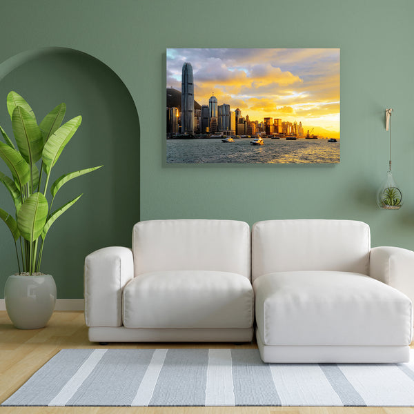 Skyline Of Hong Kong D2 Canvas Painting Synthetic Frame-Paintings MDF Framing-AFF_FR-IC 5002360 IC 5002360, Architecture, Asian, Automobiles, Business, Chinese, Cities, City Views, Culture, Ethnic, Nautical, Skylines, Sunsets, Traditional, Transportation, Travel, Tribal, Urban, Vehicles, Victorian, World Culture, skyline, of, hong, kong, d2, canvas, painting, for, bedroom, living, room, engineered, wood, frame, asia, bay, building, built, central, china, city, cityscape, cloud, construction, district, dusk,