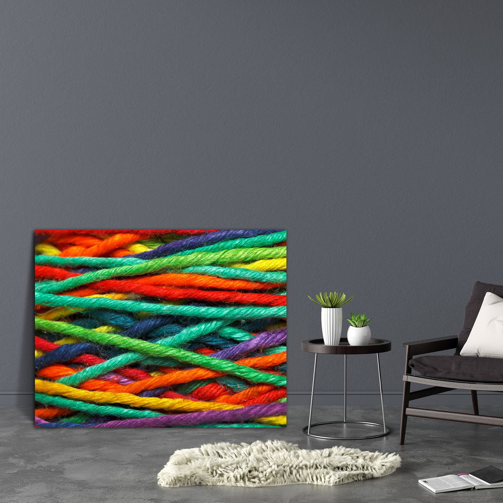 Multicolored Yarn Canvas Painting Synthetic Frame-Paintings MDF Framing-AFF_FR-IC 5002361 IC 5002361, Abstract Expressionism, Abstracts, Culture, Ethnic, Patterns, Semi Abstract, Traditional, Tribal, Wine, World Culture, multicolored, yarn, canvas, painting, synthetic, frame, wool, colors, color, texture, thread, threads, abstract, background, blue, close, closeup, colorful, complex, cord, cotton, craft, fiber, filament, green, handicraft, knit, macro, material, multi, needlecraft, object, pattern, purple, 