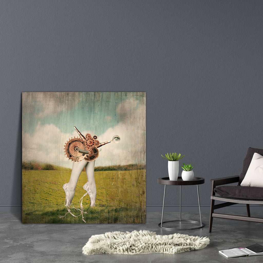 Classic Ballerina In A Ballet Slippers Canvas Painting Synthetic Frame-Paintings MDF Framing-AFF_FR-IC 5002365 IC 5002365, Art and Paintings, Collages, Conceptual, Dance, Fantasy, Music and Dance, Realism, Surrealism, classic, ballerina, in, a, ballet, slippers, canvas, painting, synthetic, frame, art, artistic, background, beautiful, body, part, calves, cloud, collage, colorful, composition, concept, creation, creativity, dancer, detail, doll, eye, feet, fun, funny, gears, grass, inventive, leg, magnifying