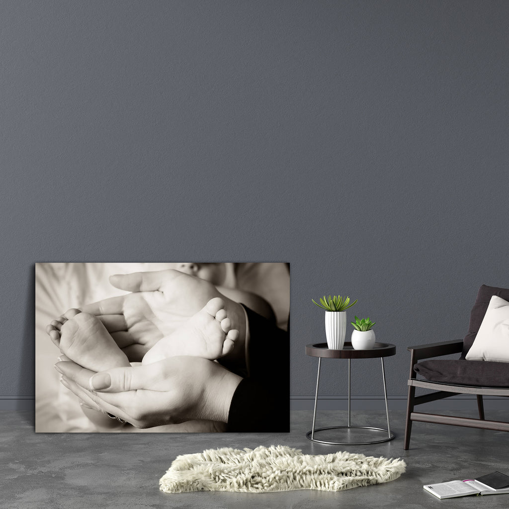 Feet Of Newborn Baby Canvas Painting Synthetic Frame-Paintings MDF Framing-AFF_FR-IC 5002373 IC 5002373, Baby, Black, Black and White, Children, Family, Kids, Love, Parents, People, Romance, White, feet, of, newborn, canvas, painting, synthetic, frame, new, and, body, born, boy, care, child, childhood, closeup, concept, cute, darling, emotion, fingers, foot, girl, hand, hands, happiness, happy, help, hold, human, infant, innocent, kid, life, little, mom, mother, palms, parent, parenthood, parenting, pregnan