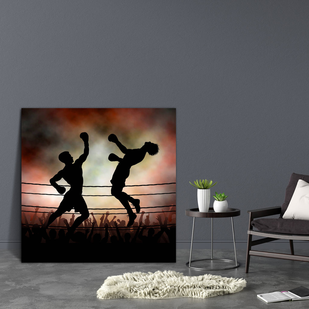 Boxers Canvas Painting Synthetic Frame-Paintings MDF Framing-AFF_FR-IC 5002379 IC 5002379, Digital, Digital Art, Graphic, Illustrations, People, Sports, boxers, canvas, painting, synthetic, frame, boxing, knockout, ring, beat, compete, crowd, dark, fight, fighters, hit, illustration, men, outline, power, punch, red, silhouette, sport, strong, uppercut, win, artzfolio, wall decor for living room, wall frames for living room, frames for living room, wall art, canvas painting, wall frame, scenery, panting, pai