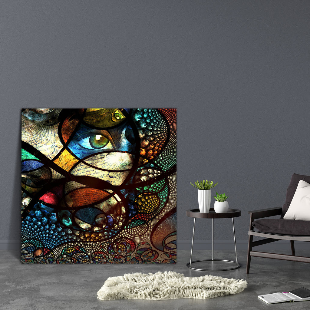 Abstract Image With Human Eye Canvas Painting Synthetic Frame - Paintings MDF Framing - ArtzFolio.com