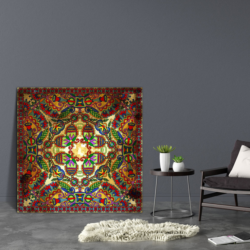 Floral Paisley Bandanna D15 Canvas Painting Synthetic Frame-Paintings MDF Framing-AFF_FR-IC 5002415 IC 5002415, Abstract Expressionism, Abstracts, Art and Paintings, Botanical, Culture, Ethnic, Fashion, Floral, Flowers, Hand Drawn, Illustrations, Nature, Paisley, Patterns, Persian, Pets, Retro, Semi Abstract, Signs, Signs and Symbols, Traditional, Tribal, World Culture, bandanna, d15, canvas, painting, synthetic, frame, abstract, art, artistic, background, border, carpet, cotton, cushion, decoration, design