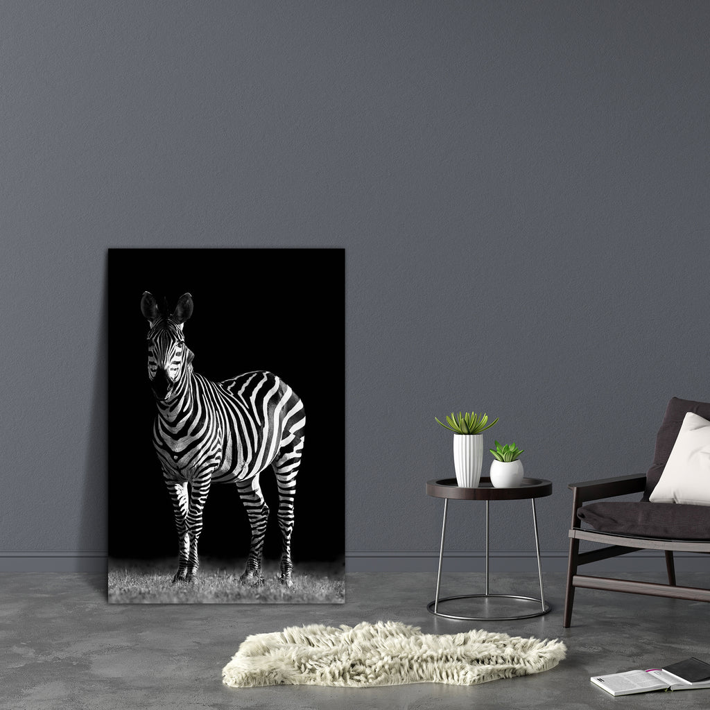 Zebra D1 Canvas Painting Synthetic Frame-Paintings MDF Framing-AFF_FR-IC 5002419 IC 5002419, African, Animals, Black and White, Nature, Pets, Scenic, White, Wildlife, zebra, d1, canvas, painting, synthetic, frame, africa, animal, and, in, the, wild, beauty, black, horse, isolated, objects, looking, mammal, monochrome, safari, standing, striped, background, artzfolio, wall decor for living room, wall frames for living room, frames for living room, wall art, canvas painting, wall frame, scenery, panting, pain