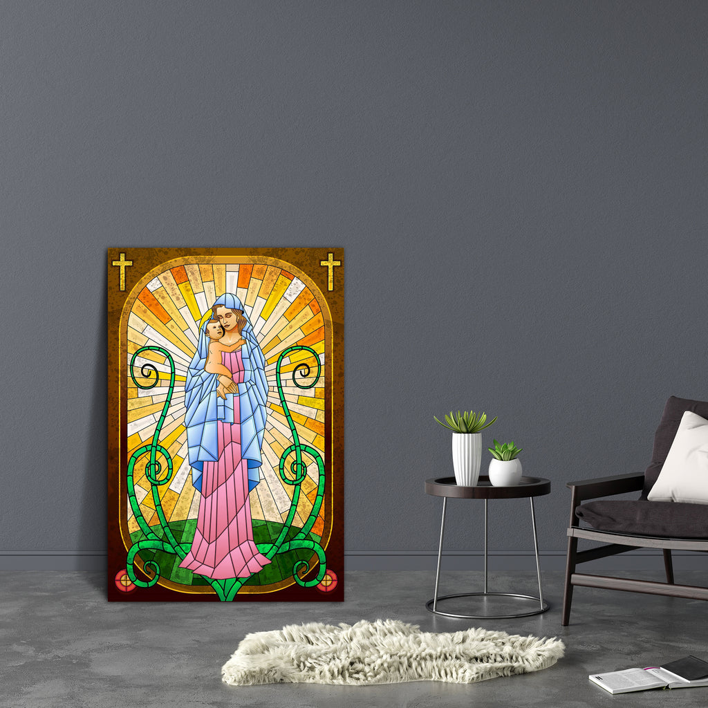 Mother Mary With Jesus Christ Canvas Painting Synthetic Frame-Paintings MDF Framing-AFF_FR-IC 5002431 IC 5002431, Ancient, Christianity, Family, Historical, Illustrations, Jesus, Love, Medieval, Mother Mary, Religion, Religious, Romance, Signs, Signs and Symbols, Spiritual, Vintage, mother, mary, with, christ, canvas, painting, synthetic, frame, antique, artwork, belief, bethlehem, bible, biblical, cathedral, catholic, catholicism, christian, christmas, church, devotional, divine, editable, faith, figure, g