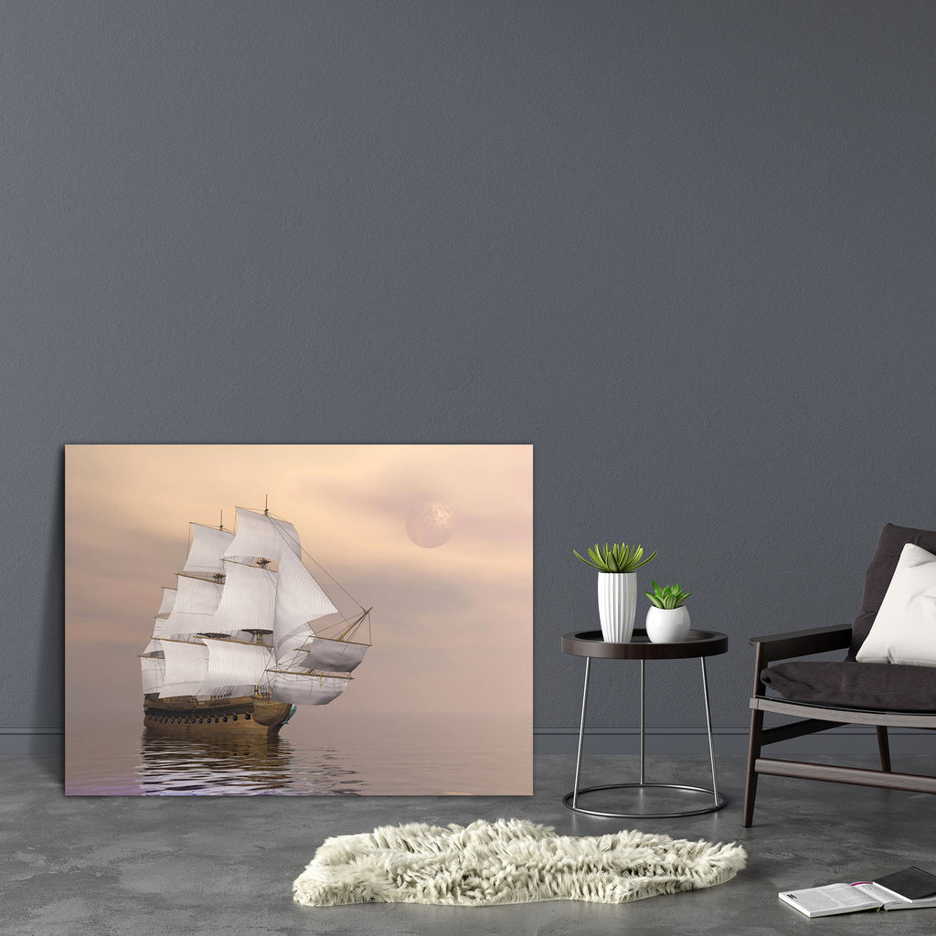 Old Merchant Ship D1 Canvas Painting Synthetic Frame-Paintings MDF Framing-AFF_FR-IC 5002437 IC 5002437, Ancient, Automobiles, Boats, Historical, Medieval, Nautical, Sports, Sunsets, Transportation, Travel, Vehicles, Vintage, old, merchant, ship, d1, canvas, painting, synthetic, frame, galleon, boat, breeze, caravel, clouds, creative, cruise, exploration, frigate, full, galley, historic, maritime, moon, navigation, ocean, pirate, reflection, regatta, rig, romantic, sail, sailboat, sailor, sea, sky, sloop, t