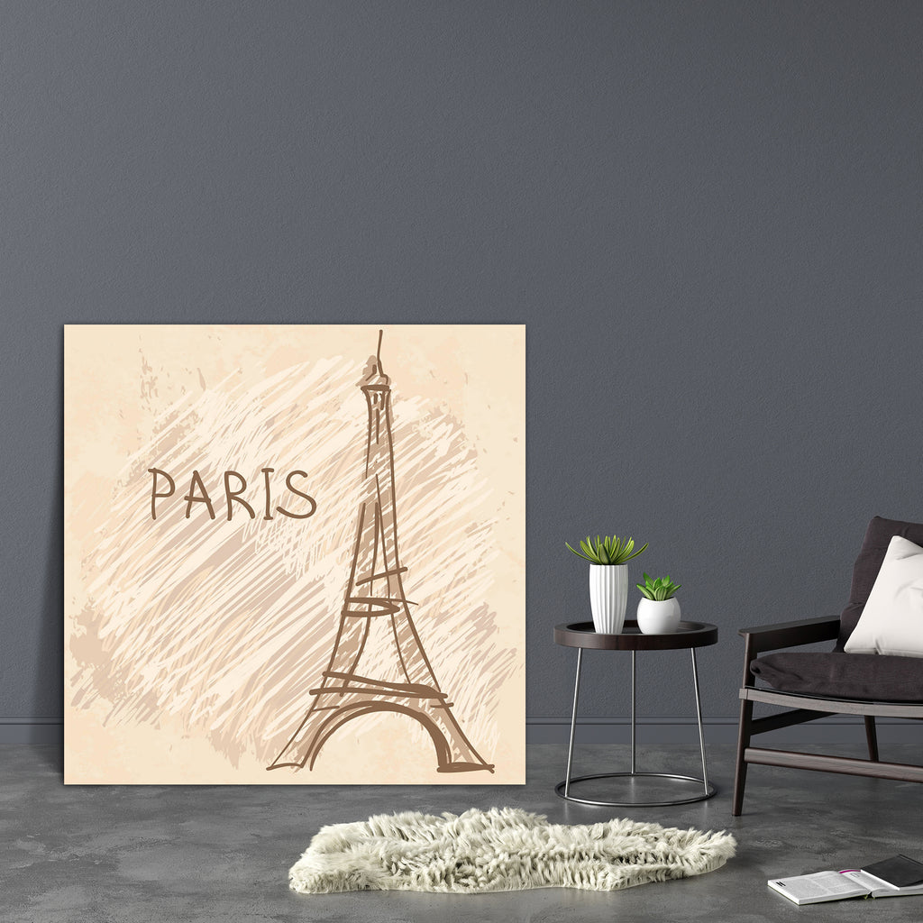Eiffel Tower Paris France D2 Canvas Painting Synthetic Frame-Paintings MDF Framing-AFF_FR-IC 5002456 IC 5002456, Architecture, Art and Paintings, Automobiles, Black and White, Cities, City Views, Culture, Ethnic, French, Icons, Illustrations, Landmarks, Places, Signs and Symbols, Sketches, Symbols, Traditional, Transportation, Travel, Tribal, Vehicles, White, World Culture, eiffel, tower, paris, france, d2, canvas, painting, synthetic, frame, tour, art, background, building, capital, city, clip, constructio