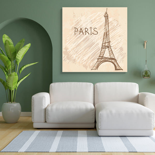 Eiffel Tower Paris France D2 Canvas Painting Synthetic Frame-Paintings MDF Framing-AFF_FR-IC 5002456 IC 5002456, Architecture, Art and Paintings, Automobiles, Black and White, Cities, City Views, Culture, Ethnic, French, Icons, Illustrations, Landmarks, Places, Signs and Symbols, Sketches, Symbols, Traditional, Transportation, Travel, Tribal, Vehicles, White, World Culture, eiffel, tower, paris, france, d2, canvas, painting, for, bedroom, living, room, engineered, wood, frame, tour, art, background, buildin