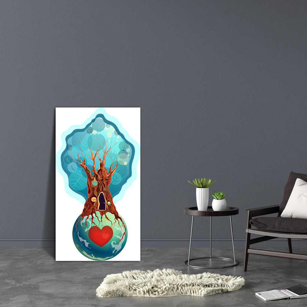 Tree House On The Planet Canvas Painting Synthetic Frame-Paintings MDF Framing-AFF_FR-IC 5002473 IC 5002473, Animated Cartoons, Art and Paintings, Astronomy, Botanical, Caricature, Cartoons, Circle, Cosmology, Drawing, Fantasy, Floral, Flowers, Hearts, Icons, Illustrations, Love, Nature, Romance, Scenic, Signs, Signs and Symbols, Space, Symbols, tree, house, on, the, planet, canvas, painting, synthetic, frame, air, alive, art, atmosphere, big, bio, blue, branches, cartoon, color, concepts, conservation, cre