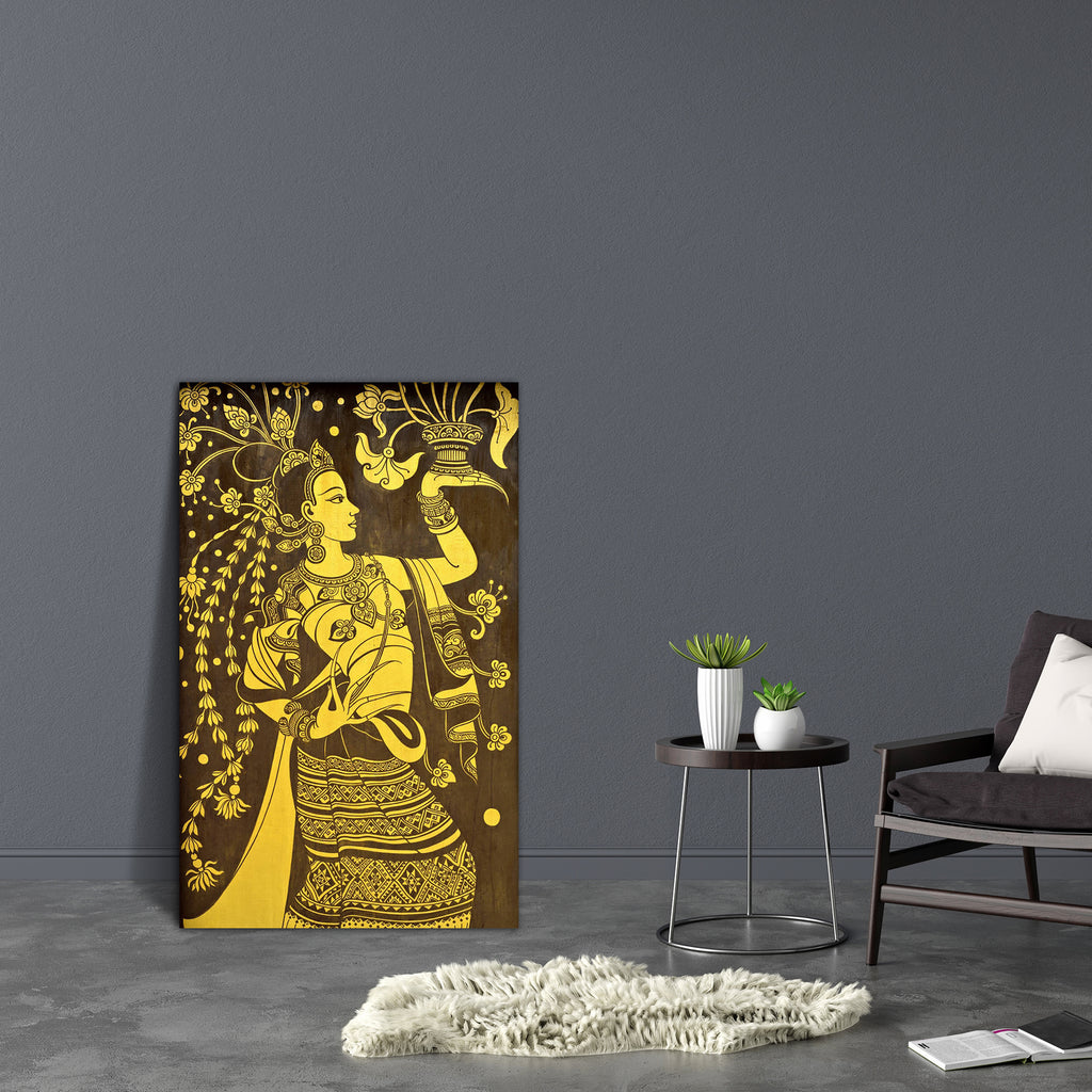Women On Door Canvas Painting Synthetic Frame-Paintings MDF Framing-AFF_FR-IC 5002541 IC 5002541, Ancient, Animals, Architecture, Art and Paintings, Asian, Automobiles, Buddhism, Culture, Decorative, Drawing, Ethnic, God Buddha, Historical, Medieval, Paintings, Religion, Religious, Signs, Signs and Symbols, Symbols, Traditional, Transportation, Travel, Tribal, Vehicles, Vintage, World Culture, women, on, door, canvas, painting, synthetic, frame, animal, antique, art, asia, background, beautiful, buddha, bud