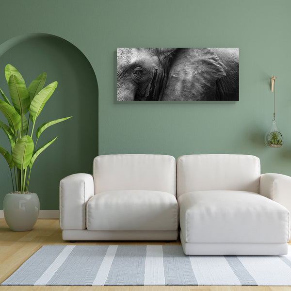 African Elephant Eye & Ear Canvas Painting Synthetic Frame-Paintings MDF Framing-AFF_FR-IC 5002548 IC 5002548, African, Animals, Black, Black and White, Individuals, Nature, Portraits, Scenic, Wildlife, elephant, eye, ear, canvas, painting, for, bedroom, living, room, engineered, wood, frame, aged, animal, big, brown, close, closeup, danger, detail, endangered, face, feed, female, head, hide, jungle, large, look, old, one, portrait, powerful, skin, skinned, slow, species, strong, texture, thick, threatened,