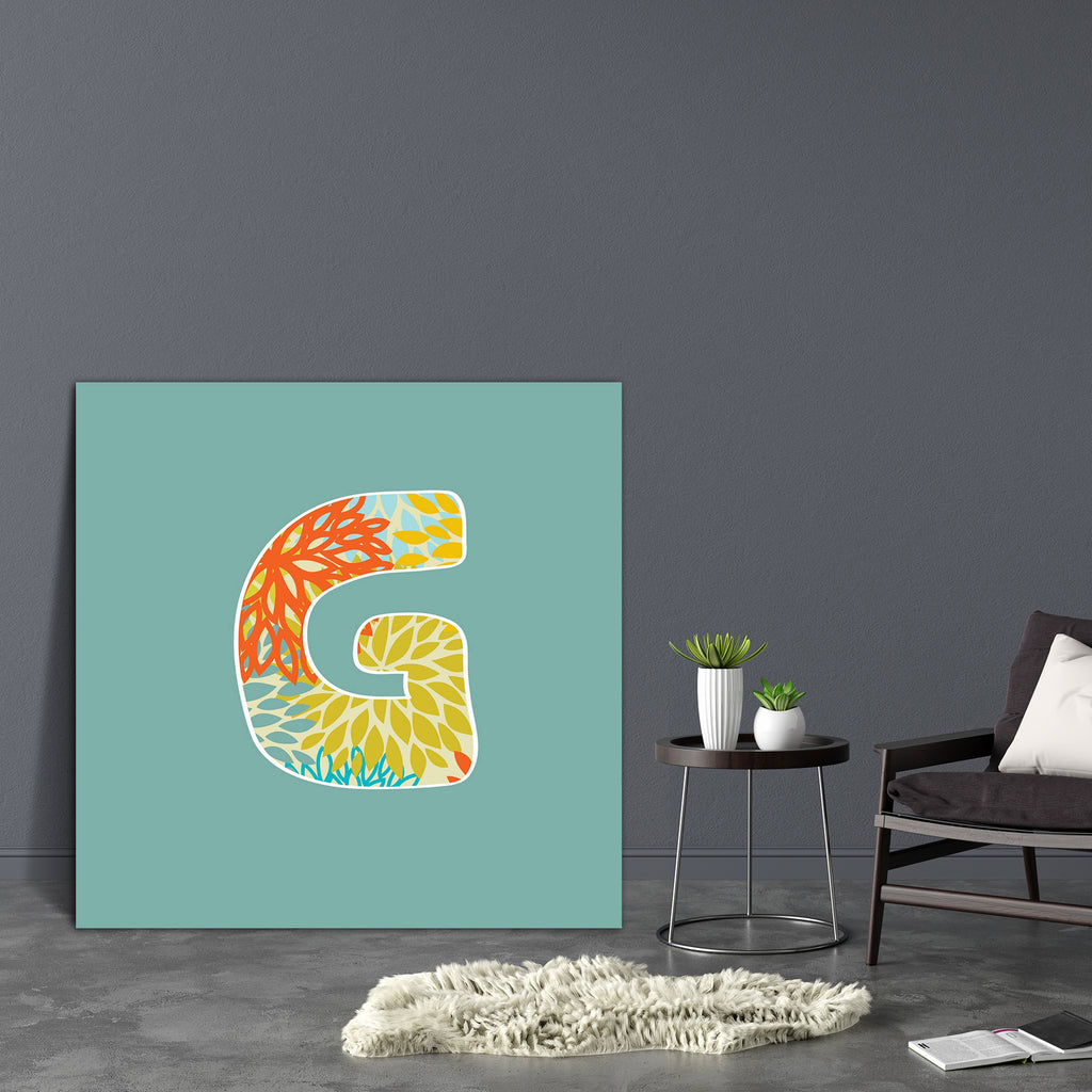 Floral Letter G Canvas Painting Synthetic Frame-Paintings MDF Framing-AFF_FR-IC 5002558 IC 5002558, Abstract Expressionism, Abstracts, Alphabets, Black, Black and White, Calligraphy, Circle, Digital, Digital Art, Geometric, Geometric Abstraction, Graphic, Icons, Illustrations, Modern Art, Semi Abstract, Signs, Signs and Symbols, Stripes, Symbols, Text, Typography, floral, letter, g, canvas, painting, synthetic, frame, abc, abstract, alphabet, aqua, blue, collection, curve, design, element, font, futuristic,