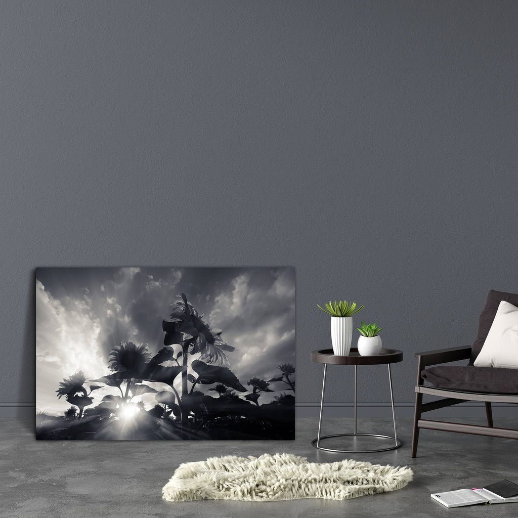 Abstract Landscpe Canvas Painting Synthetic Frame - Paintings MDF Framing - ArtzFolio.com