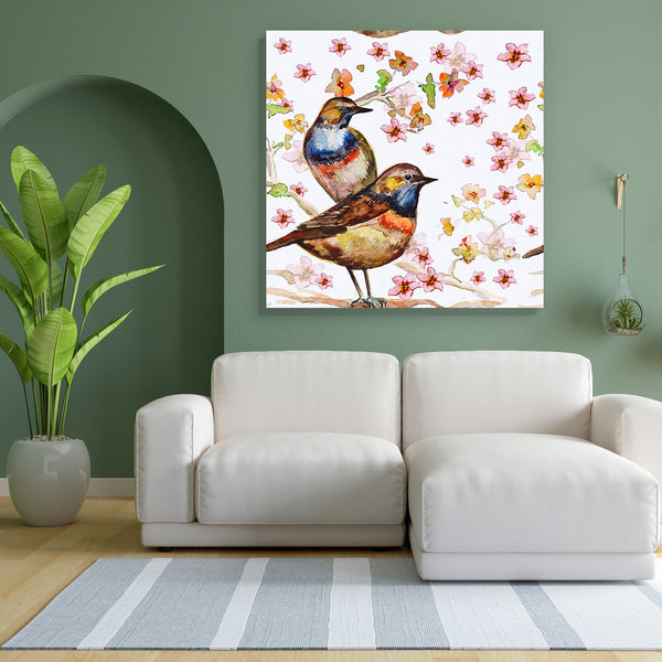 Birds D2 Canvas Painting Synthetic Frame-Paintings MDF Framing-AFF_FR-IC 5002574 IC 5002574, Abstract Expressionism, Abstracts, Ancient, Art and Paintings, Birds, Botanical, Chinese, Decorative, Drawing, Fashion, Floral, Flowers, Historical, Illustrations, Love, Medieval, Nature, Paintings, Patterns, Retro, Romance, Scenic, Semi Abstract, Signs, Signs and Symbols, Vintage, Watercolour, d2, canvas, painting, for, bedroom, living, room, engineered, wood, frame, abstract, art, background, beautiful, beauty, bi
