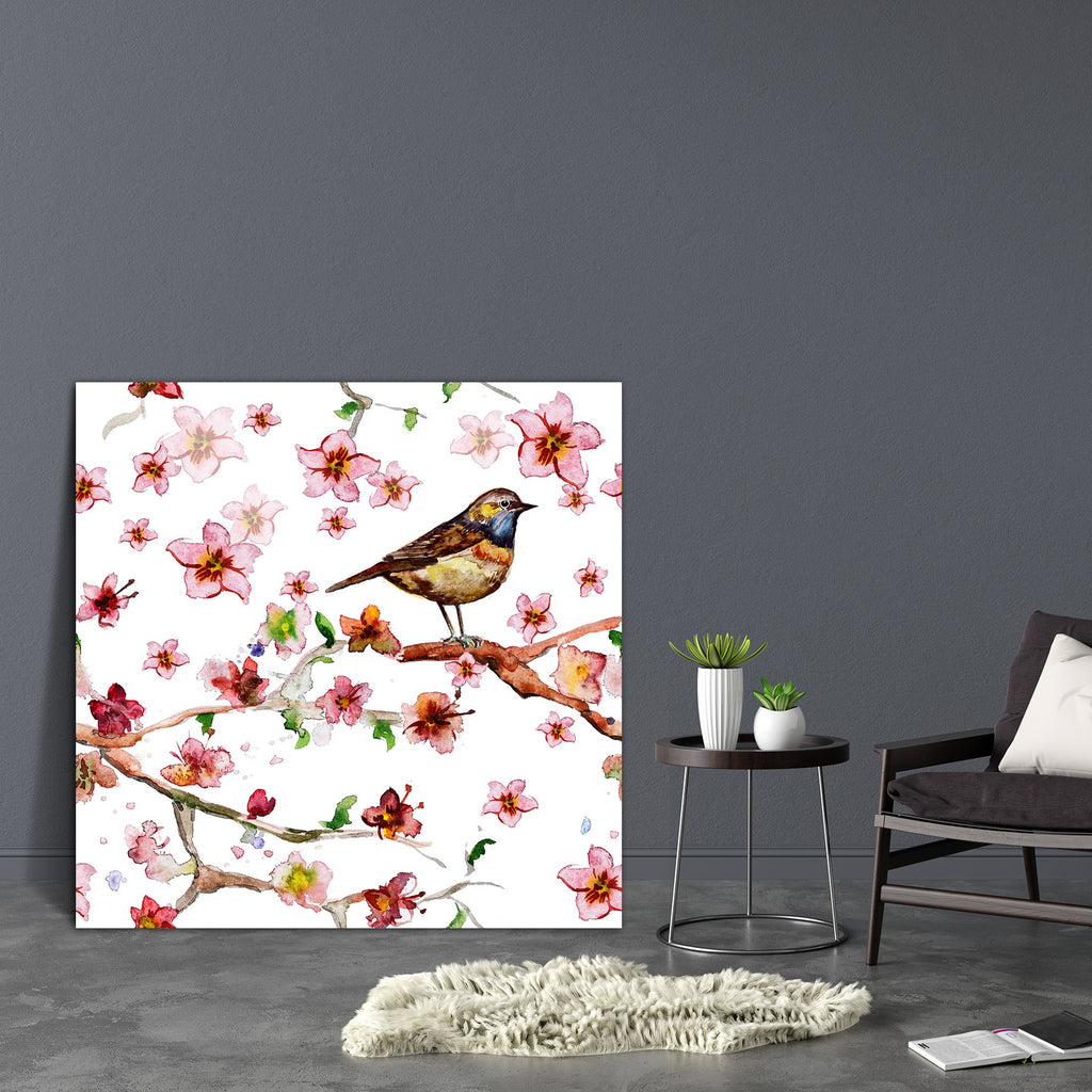 Flowers D2 Canvas Painting Synthetic Frame-Paintings MDF Framing-AFF_FR-IC 5002575 IC 5002575, Abstract Expressionism, Abstracts, Ancient, Art and Paintings, Birds, Botanical, Chinese, Decorative, Drawing, Floral, Flowers, Historical, Illustrations, Japanese, Medieval, Nature, Paintings, Patterns, Retro, Scenic, Seasons, Semi Abstract, Signs, Signs and Symbols, Vintage, Watercolour, d2, canvas, painting, synthetic, frame, abstract, art, background, beautiful, beauty, bird, bloom, blossom, branch, cherry, de