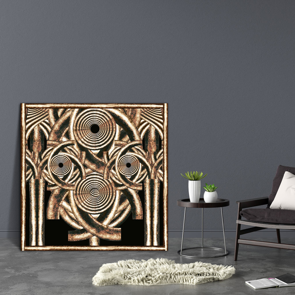 Abstract Artwork D125 Canvas Painting Synthetic Frame - Paintings MDF Framing - ArtzFolio.com