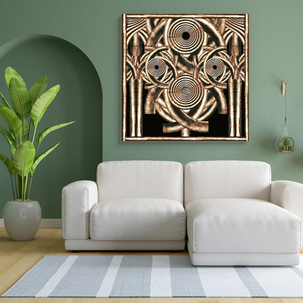 Abstract Artwork D125 Canvas Painting Synthetic Frame-Paintings MDF Framing-AFF_FR-IC 5002605 IC 5002605, Abstract Expressionism, Abstracts, Ancient, Art and Paintings, Black, Black and White, Culture, Decorative, Digital, Digital Art, Ethnic, Geometric, Geometric Abstraction, Graphic, Historical, Illustrations, Medieval, Modern Art, Religion, Religious, Semi Abstract, Signs, Signs and Symbols, Spiritual, Symbols, Traditional, Tribal, Urban, Vintage, White, Wooden, World Culture, abstract, artwork, d125, ca