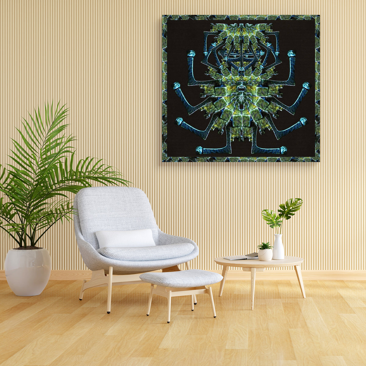 Manipulation Of Man's Hands Canvas Painting Synthetic Frame – ArtzFolio.com
