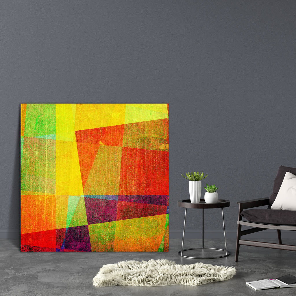 Abstract Artwork D128 Canvas Painting Synthetic Frame - Paintings MDF Framing - ArtzFolio.com