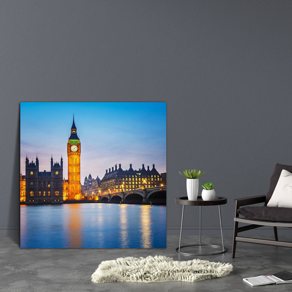 Big Ben & Houses Of Parliamentnlondon Uk Canvas Painting Synthetic Frame-Paintings MDF Framing-AFF_FR-IC 5002654 IC 5002654, Ancient, Architecture, Automobiles, Cities, City Views, Culture, Ethnic, Historical, Landmarks, Medieval, Places, Traditional, Transportation, Travel, Tribal, Urban, Vehicles, Vintage, World Culture, big, ben, houses, of, parliamentnlondon, uk, canvas, painting, synthetic, frame, london, england, bridge, parliament, night, attraction, blue, britain, british, building, capital, city, c