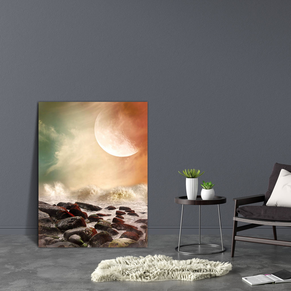 Fantasy Landscape In The Ocean With Rocks Canvas Painting Synthetic Frame-Paintings MDF Framing-AFF_FR-IC 5002669 IC 5002669, Art and Paintings, Books, Digital, Digital Art, Fantasy, Graphic, Landscapes, Nature, Scenic, landscape, in, the, ocean, with, rocks, canvas, painting, synthetic, frame, art, backdrops, background, cloud, dreamy, fae, fairy, fairytale, fantastic, magic, manipulation, mist, misty, moon, outdoor, peaceful, princess, rock, scenario, scene, scrapbook, sky, tales, artzfolio, wall decor fo