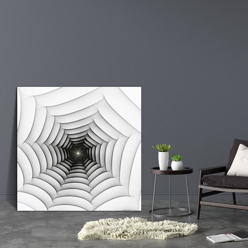 Abstract Fractal Spiral Art Canvas Painting Synthetic Frame - Paintings MDF Framing - ArtzFolio.com