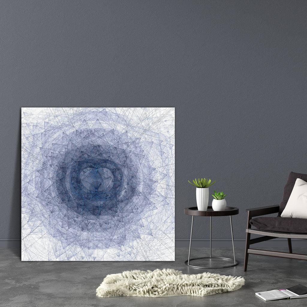 Abstract Digital Fractal Art D4 Canvas Painting Synthetic Frame - Paintings MDF Framing - ArtzFolio.com