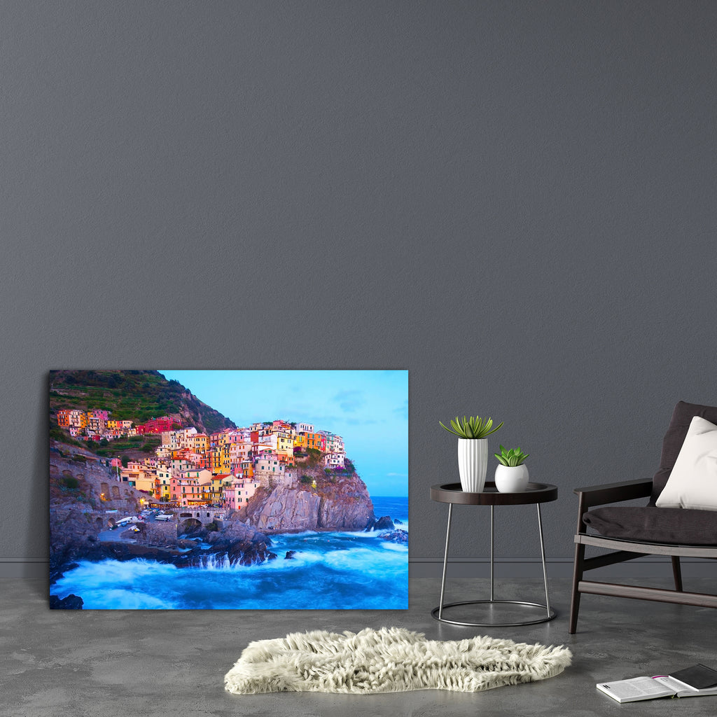 Manarola Fisherman Village In A Wind Storm, Italy Canvas Painting Synthetic Frame-Paintings MDF Framing-AFF_FR-IC 5002698 IC 5002698, Ancient, Architecture, Automobiles, Boats, Culture, Ethnic, Historical, Italian, Landscapes, Medieval, Mountains, Nature, Nautical, Scenic, Sunsets, Traditional, Transportation, Travel, Tribal, Vehicles, Vintage, World Culture, manarola, fisherman, village, in, a, wind, storm, italy, canvas, painting, synthetic, frame, sea, mediterranean, cinque, terre, ocean, beach, beautifu