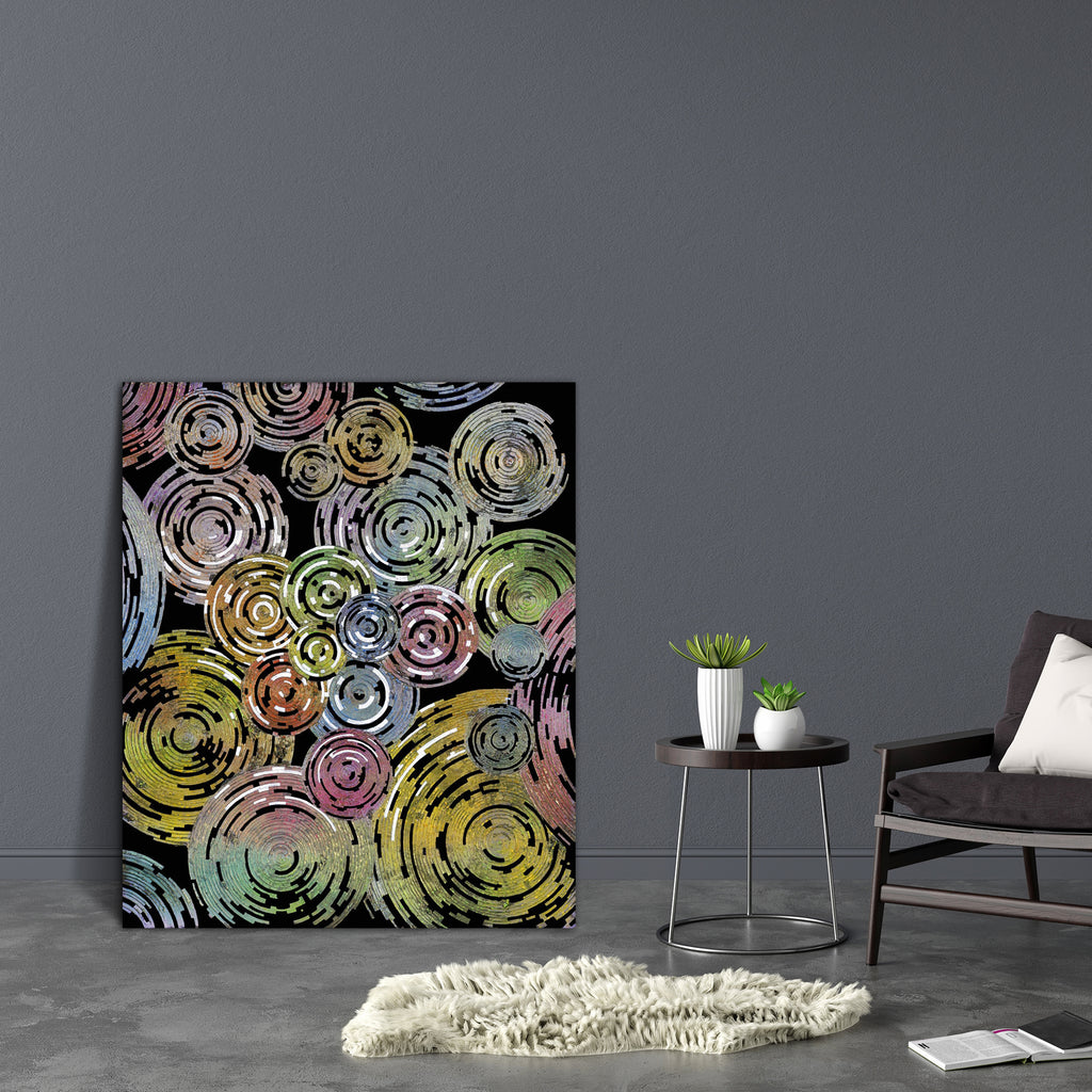 Abstract Artwork D130 Canvas Painting Synthetic Frame - Paintings MDF Framing - ArtzFolio.com