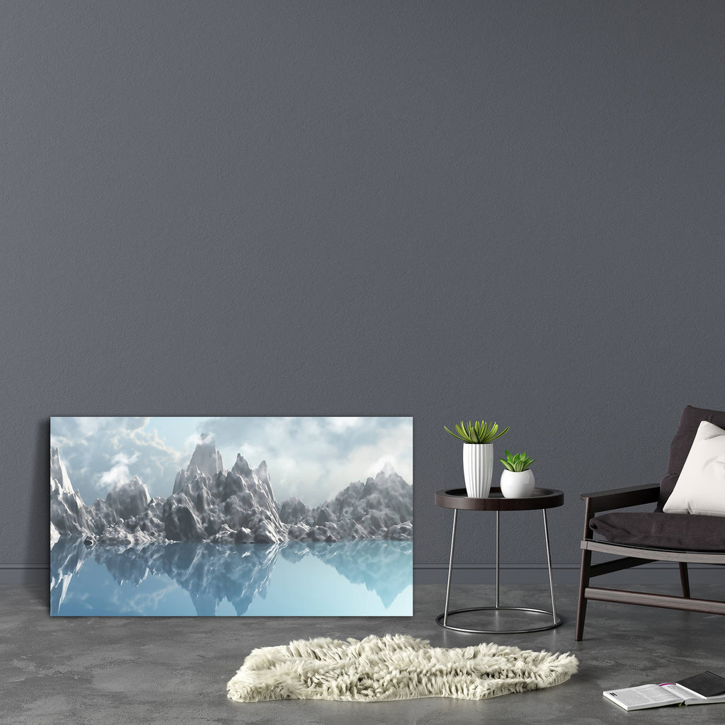 Mountain Range Of Ice Canvas Painting Synthetic Frame-Paintings MDF Framing-AFF_FR-IC 5002719 IC 5002719, 3D, Illustrations, Landscapes, Mountains, Scenic, mountain, range, of, ice, canvas, painting, synthetic, frame, background, clouds, cold, icy, illustration, lake, landscape, ocean, render, sea, water, artzfolio, wall decor for living room, wall frames for living room, frames for living room, wall art, canvas painting, wall frame, scenery, panting, paintings for living room, framed wall art, wall paintin