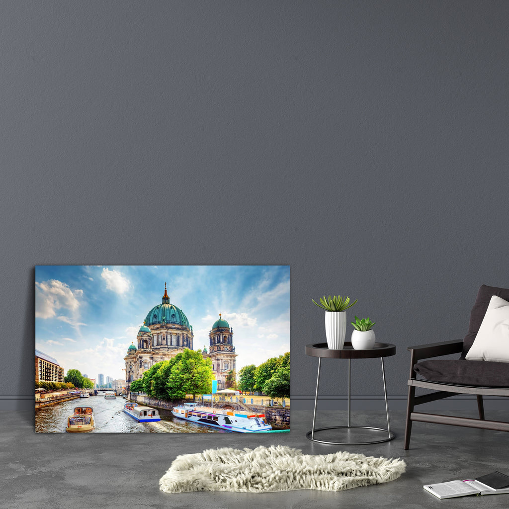 Berlin Cathedral. Berliner Dom, Germany Canvas Painting Synthetic Frame-Paintings MDF Framing-AFF_FR-IC 5002725 IC 5002725, Ancient, Architecture, Art and Paintings, Automobiles, Cities, City Views, Culture, Ethnic, German, Historical, Landmarks, Medieval, Places, Religion, Religious, Sunsets, Traditional, Transportation, Travel, Tribal, Vehicles, Vintage, World Culture, berlin, cathedral., berliner, dom, germany, canvas, painting, synthetic, frame, art, attraction, blue, building, capital, cathedral, churc