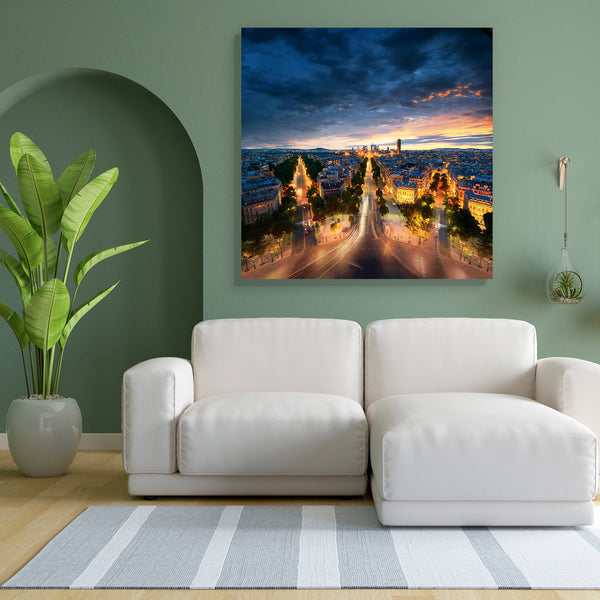 Night Paris, France Canvas Painting Synthetic Frame-Paintings MDF Framing-AFF_FR-IC 5002740 IC 5002740, Architecture, Automobiles, Business, Cars, Cities, City Views, French, Panorama, Sunsets, Transportation, Travel, Urban, Vehicles, night, paris, france, canvas, painting, for, bedroom, living, room, engineered, wood, frame, aerial, afternoon, amazing, angle, arc, avenue, beautiful, boulevard, building, capital, car, charles, city, line, cityscape, clouds, de, defense, district, downtown, europe, european,