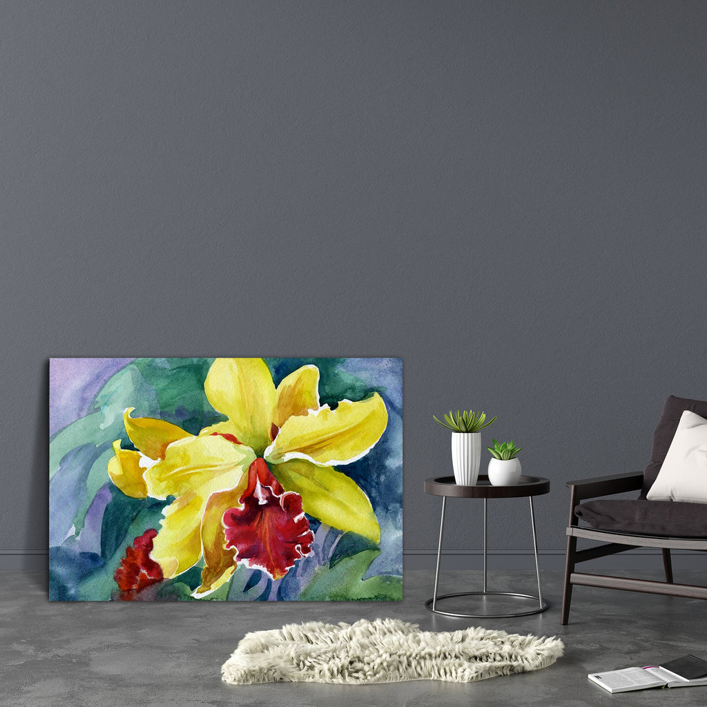 Yellow Iris Canvas Painting Synthetic Frame-Paintings MDF Framing-AFF_FR-IC 5002749 IC 5002749, Black and White, Botanical, Flags, Floral, Flowers, Nature, Scenic, White, yellow, iris, canvas, painting, synthetic, frame, beautiful, beauty, in, bloom, blooming, blossom, botanic, botany, bud, close, up, closeup, color, detail, flora, flower, focus, on, foreground, front, view, green, growth, isolated, over, leaf, magnification, nobody, plant, plantae, stamen, stem, vertical, background, wild, flag, artzfolio,