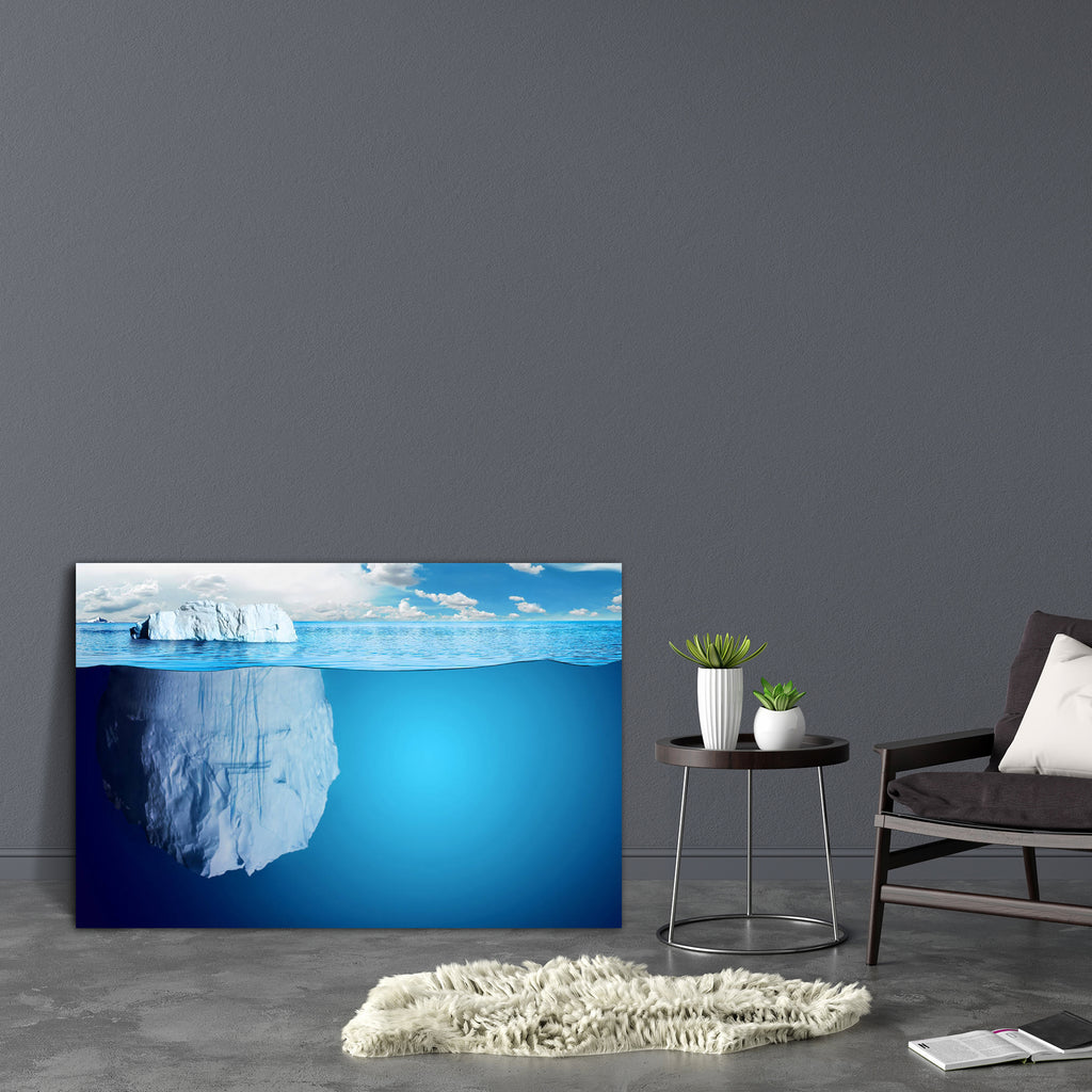 Underwater View Of Iceberg Canvas Painting Synthetic Frame-Paintings MDF Framing-AFF_FR-IC 5002751 IC 5002751, Animals, Illustrations, Landscapes, Mountains, Nature, Scenic, Science Fiction, Signs and Symbols, Symbols, underwater, view, of, iceberg, canvas, painting, synthetic, frame, ice, berg, antarctica, scenery, deep, sea, icebergs, floating, mountain, animal, antarctic, arctic, area, atlantic, background, bear, beautiful, beauty, blue, cold, concept, condition, danger, ecology, environment, extreme, fl
