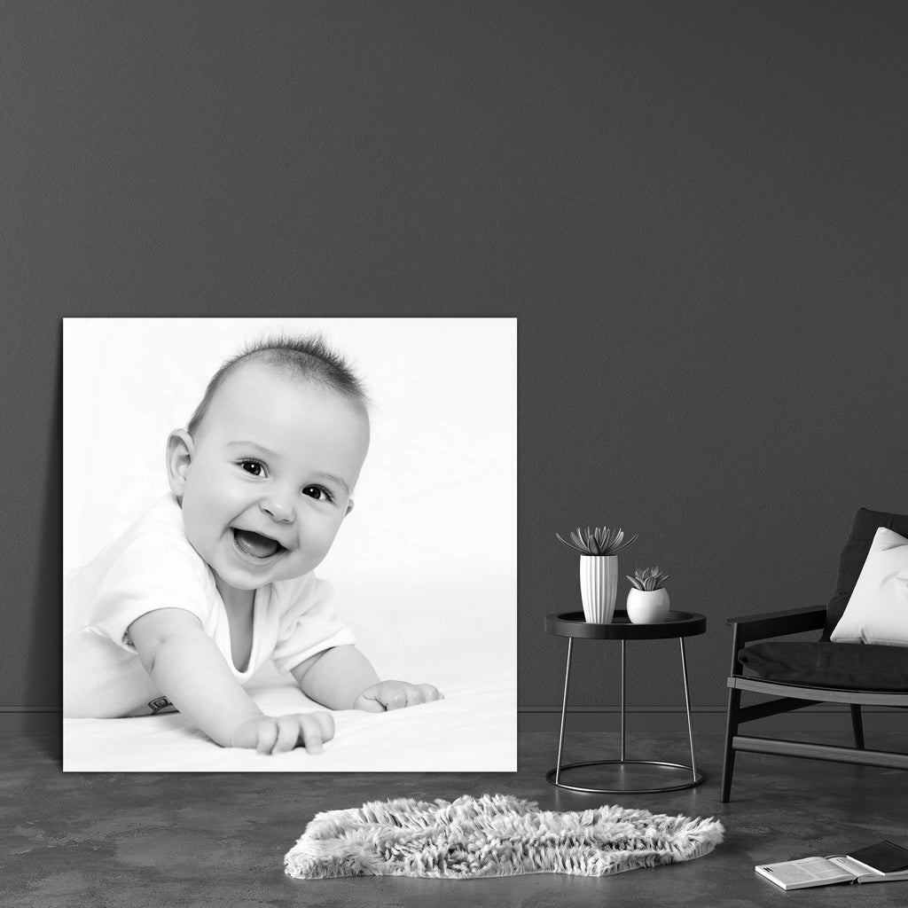 Smiling Baby Canvas Painting Synthetic Frame-Paintings MDF Framing-AFF_FR-IC 5002756 IC 5002756, Asian, Baby, Black, Black and White, Children, Individuals, Kids, Portraits, White, smiling, canvas, painting, synthetic, frame, babies, boy, smile, laughing, cute, adorable, only, care, beautiful, beauty, bed, and, brown, eyes, hair, caucasian, cheerful, child, clean, close, up, crawl, crawling, happiness, happy, horizontal, infant, innocence, joy, kid, laugh, lie, lying, new, life, playing, portrait, serene, t