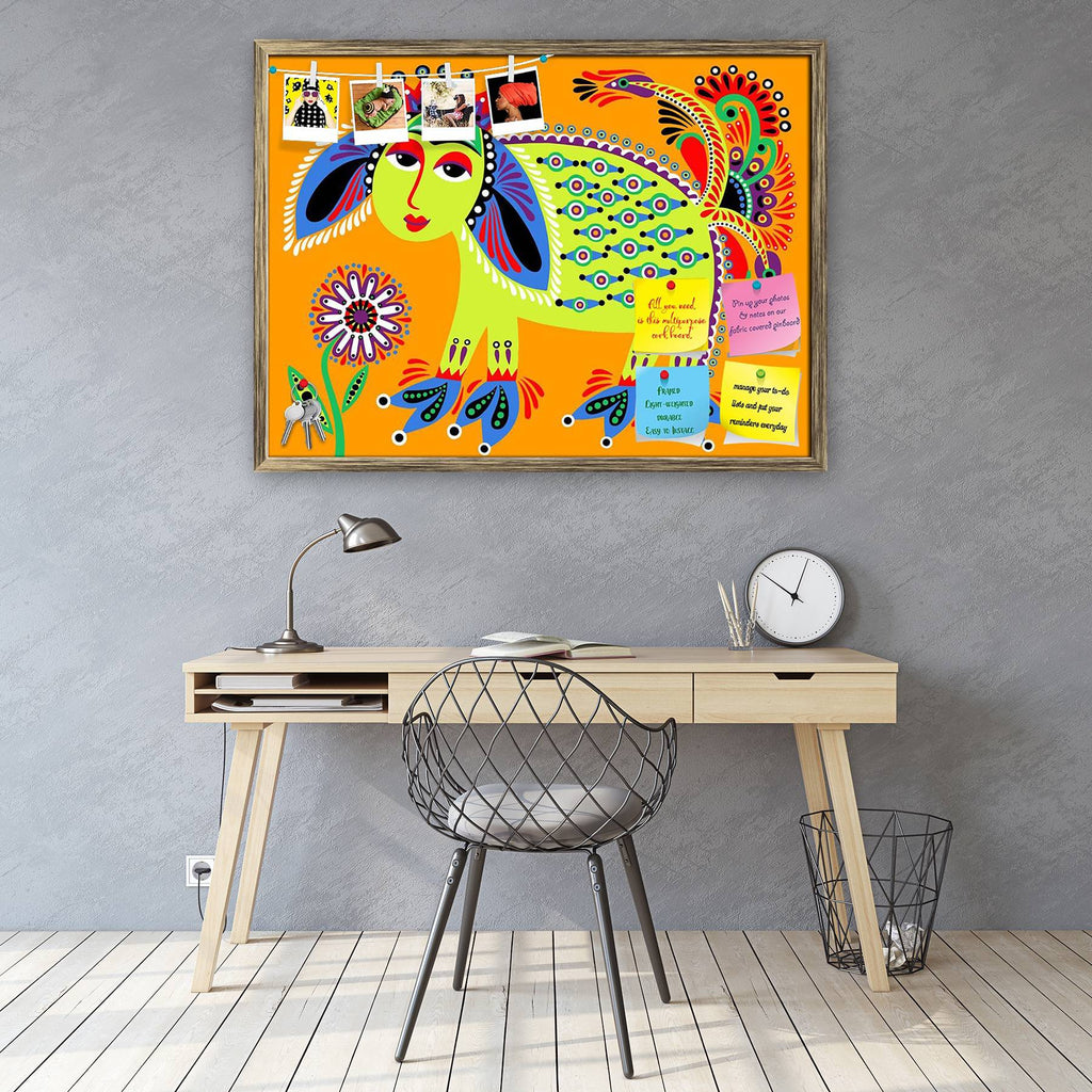 Ukrainian Tribal Ethnic Artwork Unusual Animal Bulletin Board Notice Pin Board Soft Board | Framed-Bulletin Boards Framed-BLB_FR-IC 5002767 IC 5002767, Abstract Expressionism, Abstracts, Ancient, Animals, Animated Cartoons, Art and Paintings, Botanical, Caricature, Cartoons, Comics, Culture, Digital, Digital Art, Drawing, Ethnic, Floral, Flowers, Folk Art, Graphic, Hand Drawn, Historical, Illustrations, Medieval, Nature, Paintings, Patterns, Retro, Semi Abstract, Signs, Signs and Symbols, Traditional, Triba