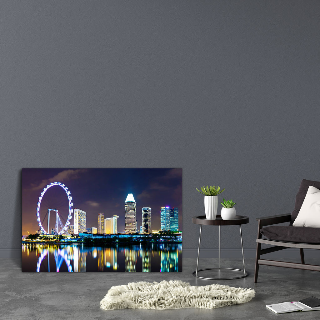 Singapore Cityscape Canvas Painting Synthetic Frame-Paintings MDF Framing-AFF_FR-IC 5002775 IC 5002775, Asian, Cities, City Views, Landmarks, Places, Skylines, Urban, singapore, cityscape, canvas, painting, synthetic, frame, flyer, skyline, bay, building, city, commercial, corporate, district, dusk, ferris, wheel, financial, illuminated, landmark, marina, night, office, sky, skyscraper, waterfront, artzfolio, wall decor for living room, wall frames for living room, frames for living room, wall art, canvas p
