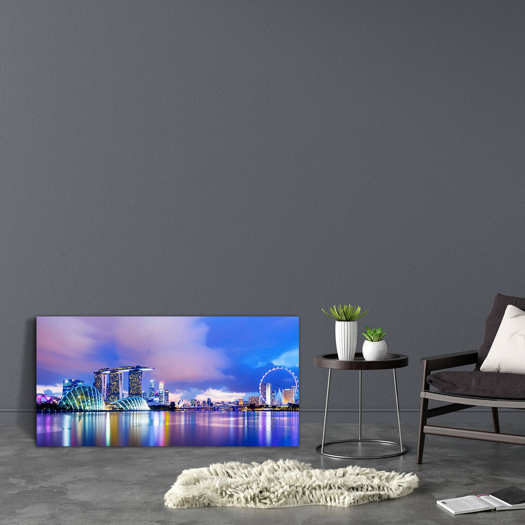 Singapore Cityscape During Sunset Canvas Painting Synthetic Frame-Paintings MDF Framing-AFF_FR-IC 5002776 IC 5002776, Asian, Cities, City Views, Landmarks, Places, Skylines, Sunsets, Urban, singapore, cityscape, during, sunset, canvas, painting, synthetic, frame, bay, building, city, commercial, district, corporate, dusk, ferris, wheel, financial, flyer, illuminated, landmark, marina, night, office, skyline, sky, skyscraper, waterfront, artzfolio, wall decor for living room, wall frames for living room, fra